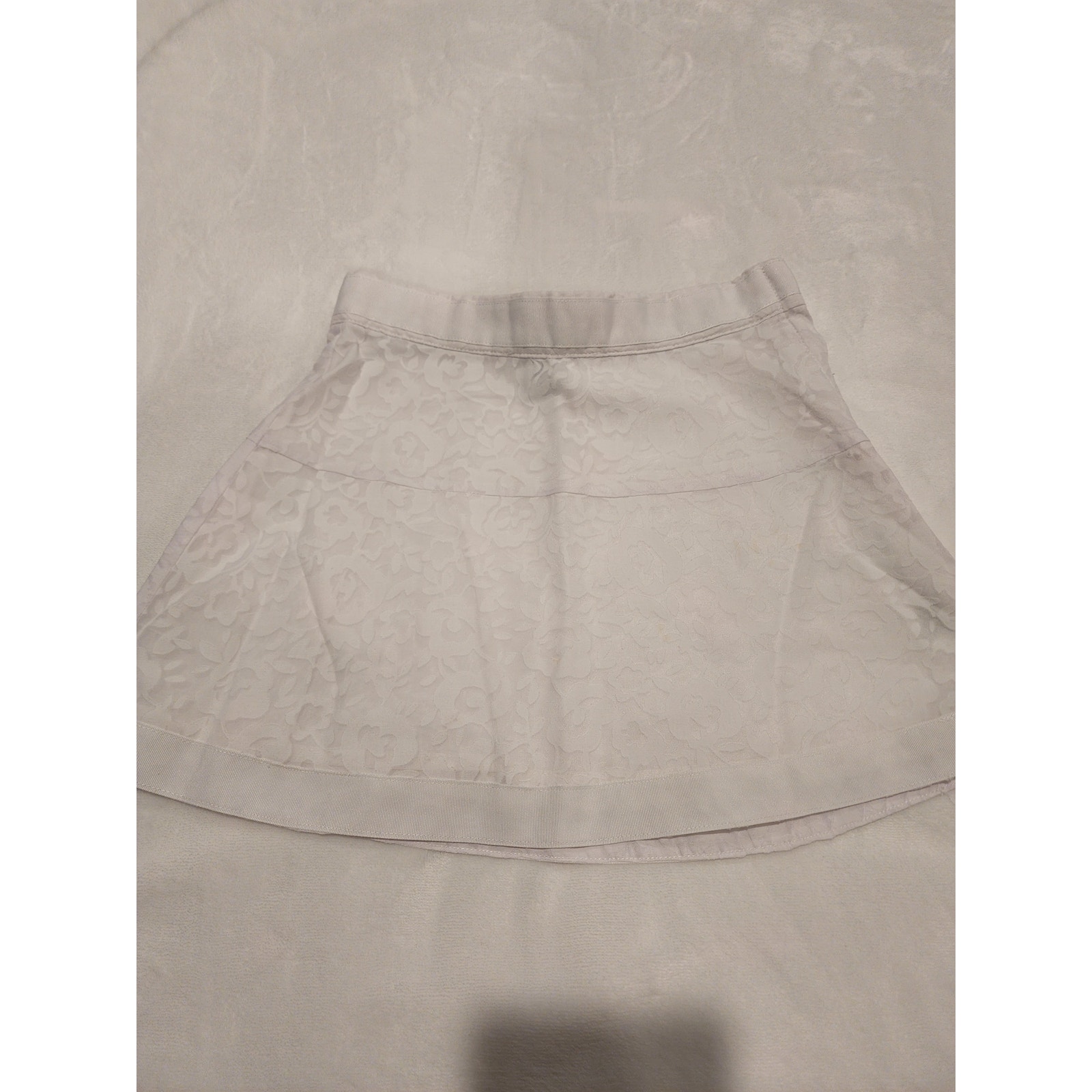 Janie & Jack Girls White Floral Skirt Sz 4